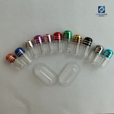 Achthoekige Lege Plastic Pillencapsules 2g met Aluminiumkappen