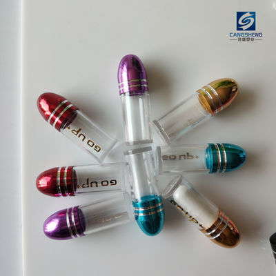 SGS Mini Pill Bottles Plastic PS 2g Rinoceros Gouden Capsules