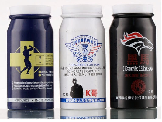 De Fles van de aluminium100ml Geneeskunde voor de Kruidencapsules van Pillentabletten