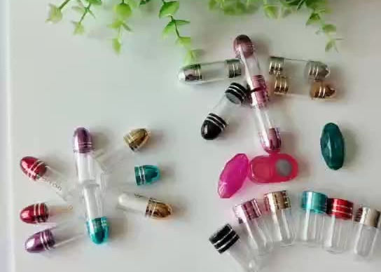 ODM 15mm Lege Capsuleshells Fles met Plastic Blaren