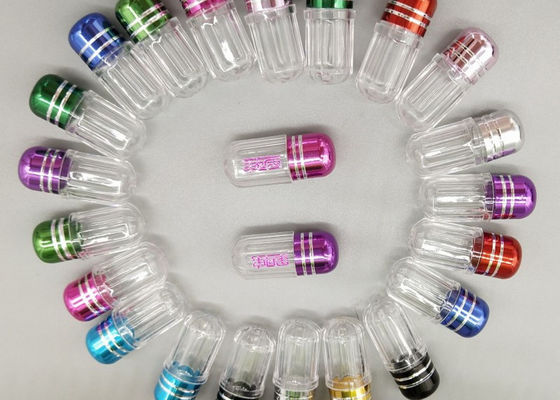 SGS Mini Pill Bottles Plastic PS 2g Rinoceros Gouden Capsules