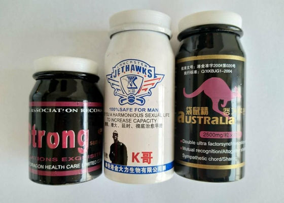 De Fles van de aluminium100ml Geneeskunde voor de Kruidencapsules van Pillentabletten